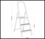 Sealey ASL3S Aluminium Step Ladder 3-Tread EN 131