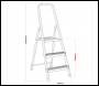 Sealey ASL3S Step Ladder 3-Tread Aluminium - EN 131