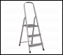 Sealey ASL3S Aluminium Step Ladder 3-Tread EN 131