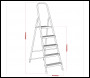 Sealey ASL5 Aluminium Step Ladder 5-Tread EN 131