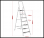 Sealey ASL7 Aluminium Step Ladder 7-Tread EN 131