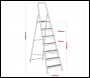 Sealey ASL7 Step Ladder 7-Tread Aluminium - EN 131