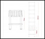 Sealey ATL09 Telescopic Ladder 9-Tread Aluminium - EN 131