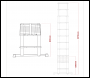 Sealey ATL11 Aluminium Professional Telescopic Ladder 11-Tread - EN 131