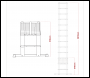 Sealey ATL13 Aluminium Professional Telescopic Ladder 13-Tread - EN 131