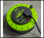 Sealey BCR10G 10m Cassette Type Cable Reel with Thermal Trip 2 x 230V & 2 x USB - Hi-Vis Green