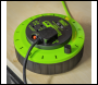 Sealey BCR10G 10m Cassette Type Cable Reel with Thermal Trip 2 x 230V & 2 x USB - Hi-Vis Green