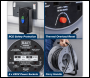 Sealey BCR25RCD 25m Cable Reel with Thermal Trip & RCD Plug 4 x 230V