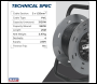 Sealey BCR25RCD 25m Cable Reel with Thermal Trip & RCD Plug 4 x 230V