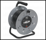 Sealey BCR50 Cable Reel 50m 4 x 230V 1.25mm² Thermal Trip