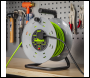Sealey BCR50G 50m Cable Reel with Thermal Trip 4 x 230V - Hi-Vis Green