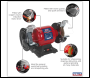 Sealey BG150XW/99 150mm Heavy-Duty Bench Grinder with Wire Wheel 450W/230V
