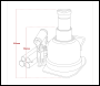 Sealey BJ10LE Low Profile Telescopic Bottle Jack 10 Tonne