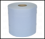 Sealey BLU150 Paper Roll Blue 2-Ply Embossed 150m Pack of 6