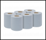 Sealey BLU60 2-Ply Embossed Blue Paper Roll 60m - Pack of 6