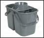 Sealey BM07 Mop Bucket 15L - 2 Compartment