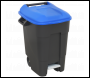 Sealey BM100PB Refuse/Wheelie Bin with Foot Pedal 100L - Blue