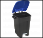 Sealey BM100PB Refuse/Wheelie Bin with Foot Pedal 100L - Blue