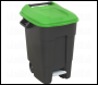 Sealey BM100PG Refuse/Wheelie Bin with Foot Pedal 100L - Green