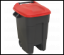 Sealey BM100R Refuse/Wheelie Bin 100L - Red