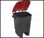 Sealey BM100R Refuse/Wheelie Bin 100L - Red