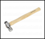 Sealey BPH16 Ball Pein Hammer 1lb Hickory Shaft