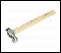 Sealey BPH24 Ball Pein Hammer 1.5lb Hickory Shaft