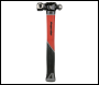 Sealey BPHG16 Premier Ball Pein Hammer with Fibreglass Shaft 16oz