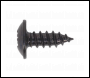 Sealey BST3510 Self-Tapping Screw 3.5 x 10mm Flanged Head Black Pozi Pack of 100