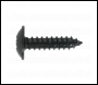 Sealey BST4813 Self-Tapping Screw 4.8 x 13mm Flanged Head Black Pozi Pack of 100