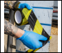Sealey BTBY Non-Adhesive Hazard Warning Barrier Tape 80mm x 100m - Black/Yellow