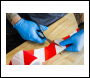 Sealey BTRW Non-Adhesive Hazard Warning Barrier Tape 80mm x 100m - Red/White