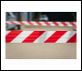 Sealey BTRW Non-Adhesive Hazard Warning Barrier Tape 80mm x 100m - Red/White