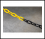 Sealey BYC25M Plastic Chain 25m x 6mm - Black/Yellow