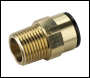 Sealey CAS15BSA Speedfit® Brass Straight Adaptor 15mm x 1/2 inch BSPT