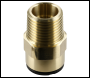 Sealey CAS15BSA Speedfit® Brass Straight Adaptor 15mm x 1/2 inch BSPT