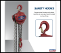 Sealey CB1000 2.5m Chain Block 1 Tonne