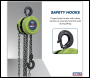 Sealey CB1000E 2.5m Chain Block 1 Tonne