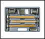 Sealey CB507 Drop-Forged Panel Beating Set with Hickory Shafts 7pc