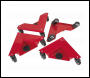 Sealey CM4 Corner Transport Dollies Set of 4 - 150kg Capacity