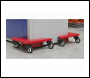 Sealey CM4 Corner Transport Dollies Set of 4 - 150kg Capacity