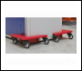 Sealey CM4 Corner Transport Dollies 150kg Capacity - Set of 4