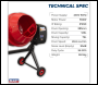 Sealey CMX125 125L Cement Mixer 550W