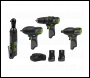 Sealey CP108VCOMBO2EU 4 x SV10.8 Series Cordless Power Tool Kit 10.8V - 2 Batteries & Euro Plug