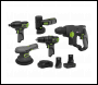 Sealey CP108VCOMBO7 5 x SV10.8 Series Cordless Power Kit 10.8V - 2 Batteries
