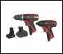 Sealey CP1200COMBO6 2 x SV12 Series Cordless Power Tool Kit 12V - 2 Batteries