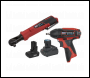 Sealey CP1200COMBO8 2 x SV12 Series Cordless Power Tool Kit 12V - 2 Batteries