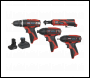 Sealey CP1200COMBO 4 x SV12 Series Cordless Power Tool Kit 12V - 2 Batteries