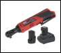 Sealey CP1202KIT SV12 Series 3/8 inch Sq Drive Cordless Ratchet Wrench Kit 12V 2Ah - 2 Batteries