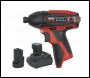 Sealey CP1203KIT Impact Driver Kit 1/4 inch  Hex Drive 12V SV12 Series - 2 Batteries